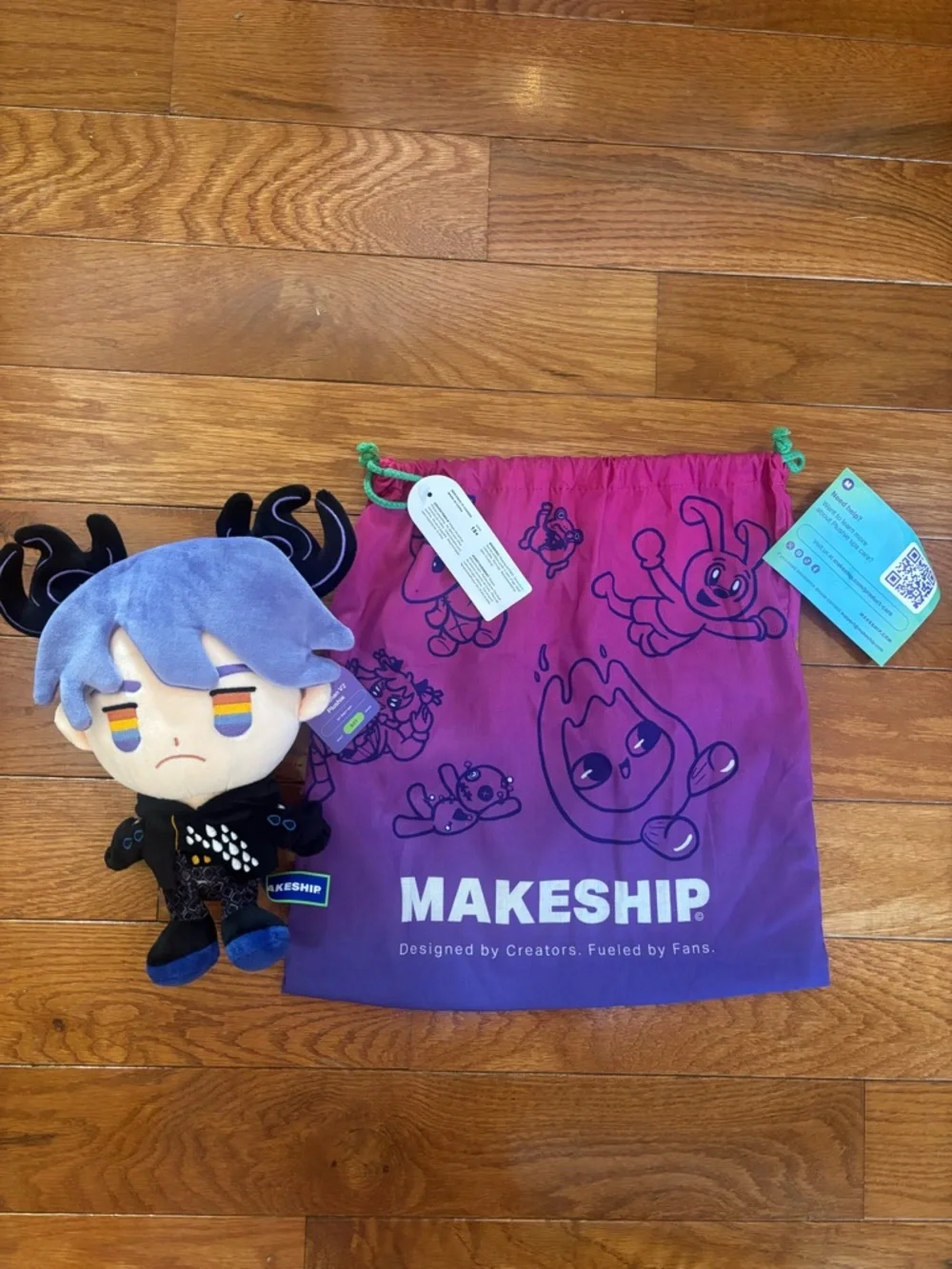 Obey Me! Leviathan V2 Makeship Limited Plushie-Brand new with tag-Only 837 made - Picture 2 of 16